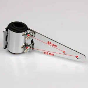 Neue Ware Headlight bracket lamp holder set UNIVERSAL chrome 30-38 mm fork tube