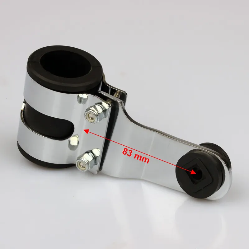 Heißes Angebot Juego de faros delanteros UNIVERSAL tubo de horquilla cromado 30-38 mm grande