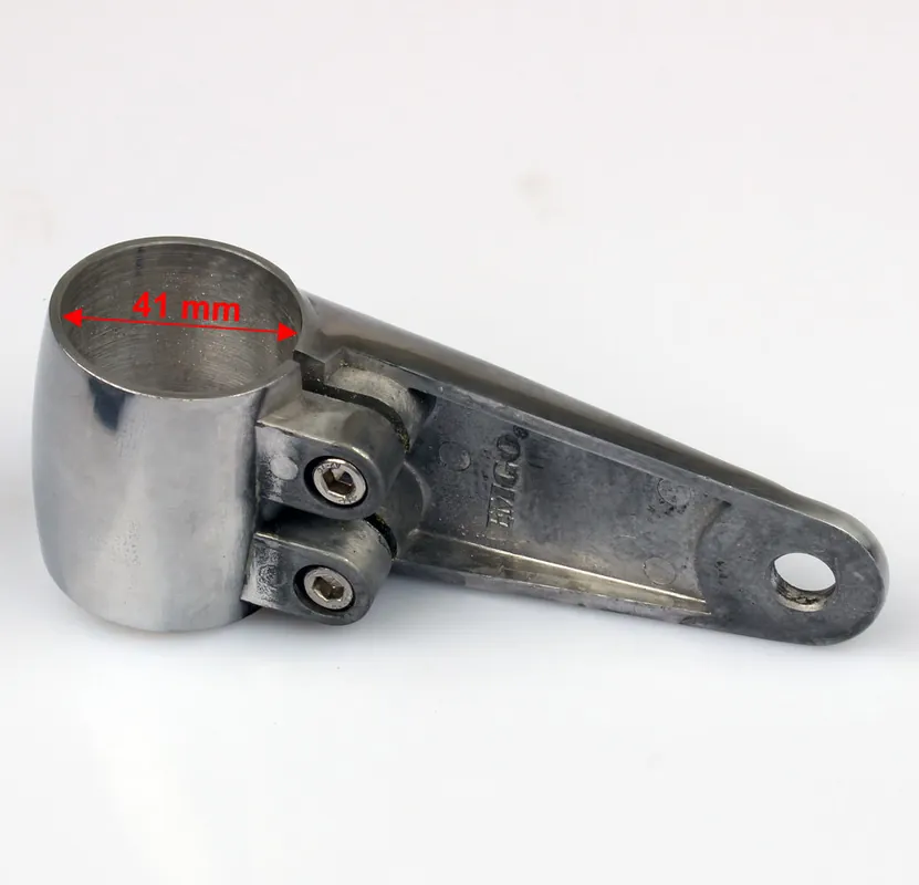 Headlight lamp holder set polished aluminum UNIVERSAL 35 mm fork tube Schneller Versand