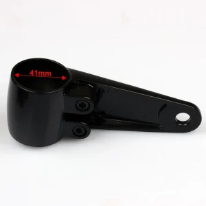 Scheinwerfer Lampenhalter Set Alu schwarz UNIVERSAL 32mm-41mm Gabelrohr Markenware