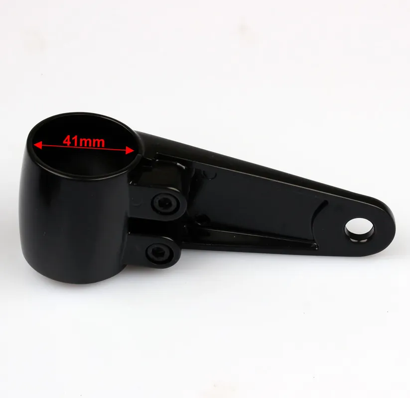 Kit de support de lampe phare aluminium noir UNIVERSAL 32mm-41mm tube de fourche Preisreduziert