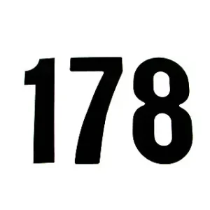 Expressversand ZAP TechniX Zahlen 15cm schwarz ( 25 st )