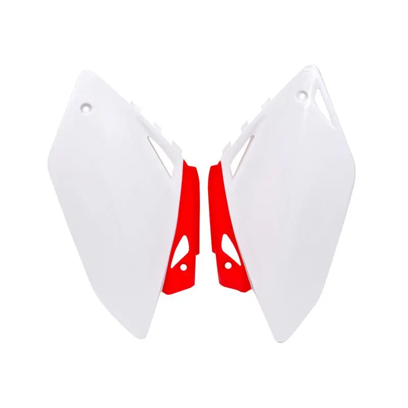 Kostenloser Rückversand Seitenteile Honda CRF 450 07-08 weiß/rot