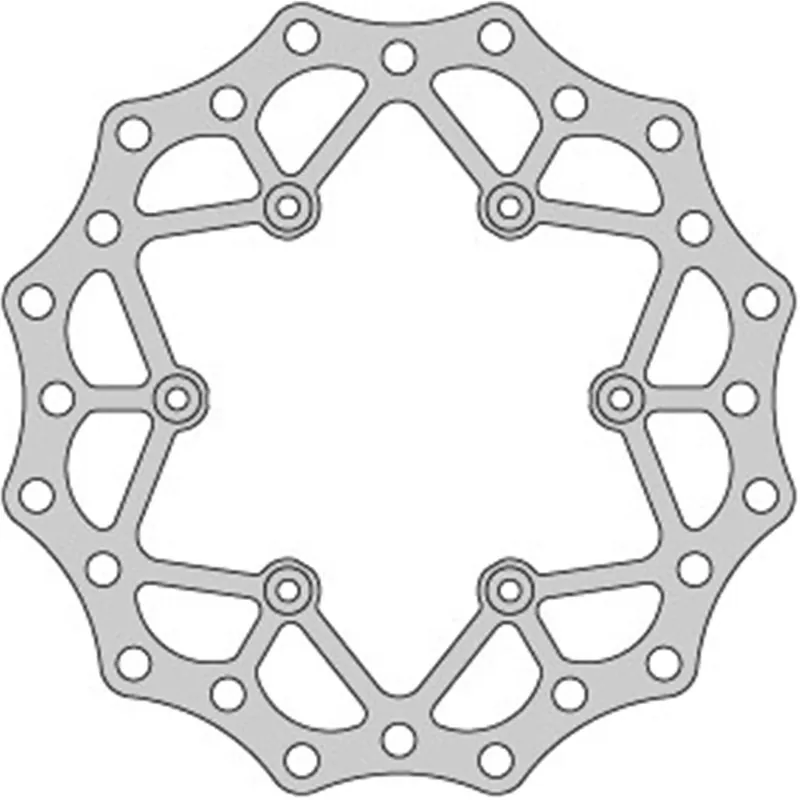 Neue Kollektion Bremsscheibe hinten Yamaha YZ 125/250 02-21, 250F 02-20, 450F 02-19 245mm