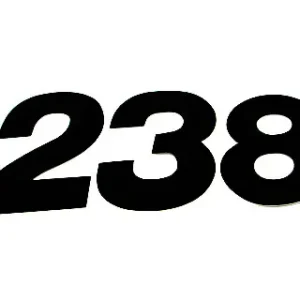 ZAP TechniX Zahlen 15cm schwarz Ami. ( 25 st ) Rabatt