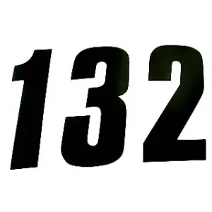 ZAP TechniX Zahlen 17cmRacingschwarz (25 st) Billig