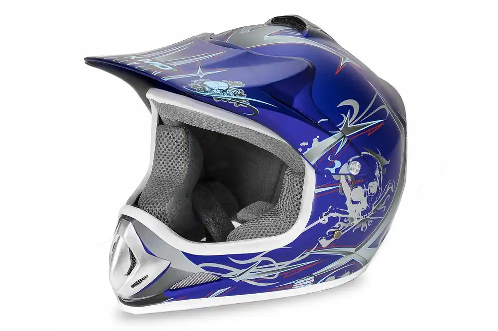 Neu Kimo - motocross helmet for children and teenagers - Blue