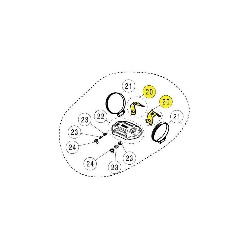 AKRAPOVIC - HALTER AUS EDELSTAHL TRIUMP Bestseller