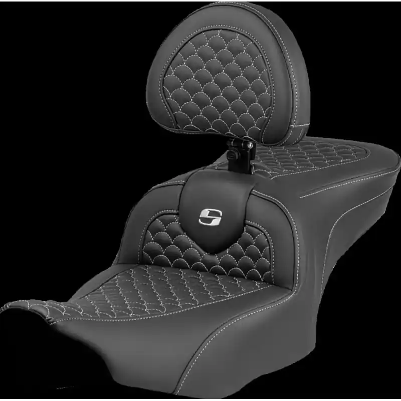 Zertifiziert SADDLEMEN - SEAT ROADSOFA DRAGON SILBER ST