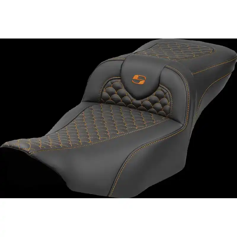 SADDLEMEN - SEAT ROADSOFA DRAGON ORANGE STITCH Sofort Bestellen