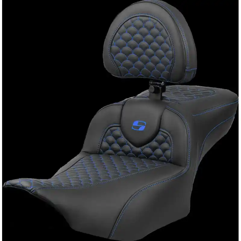 SADDLEMEN - SEAT ROADSOFA DRAGON BLAU STITCH Solange Der Vorrat Reicht