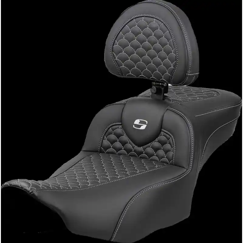 Preiswert SADDLEMEN - SEAT ROADSOFA DRAGON SILBER ST