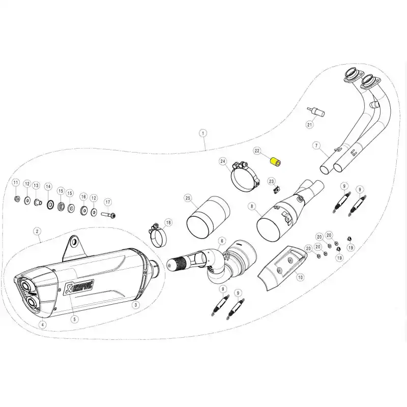 AKRAPOVIC - ABSTANDSHÜLSE AL Sofort Bestellen