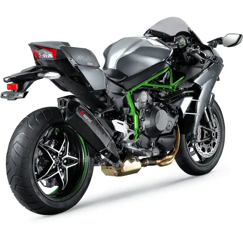 Top-Seller AKRAPOVIC - AUSPUFF CF NINJA H2 15-17