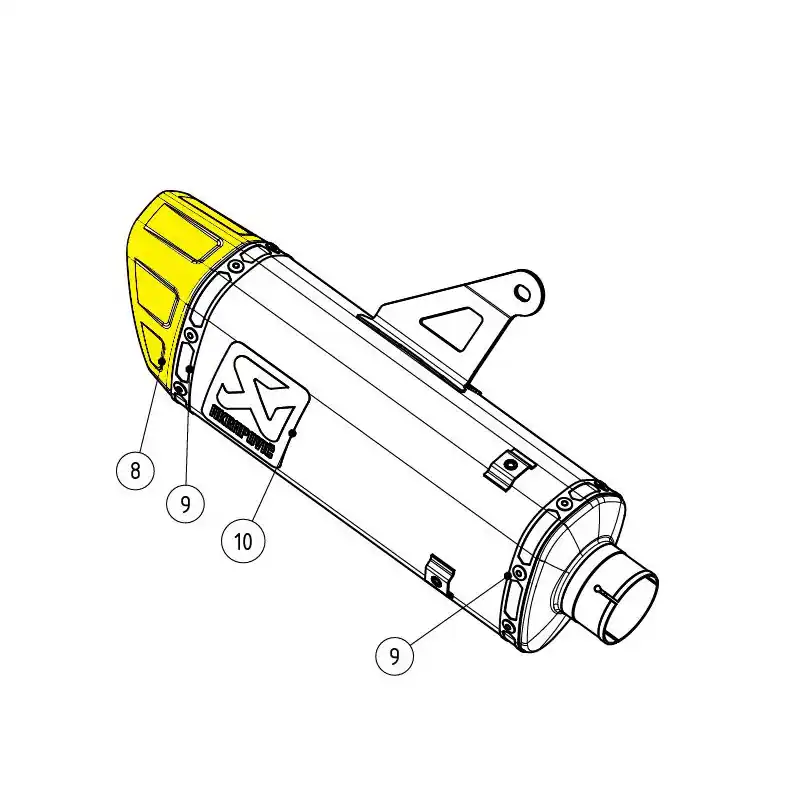 Schnäppchen AKRAPOVIC - ENDKAPPE TI