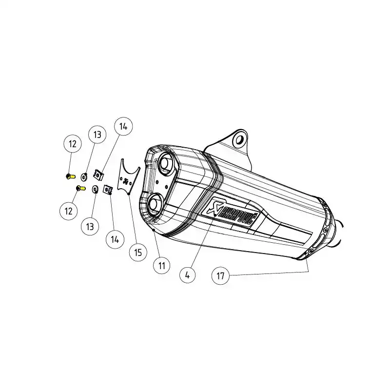 AKRAPOVIC - BOLZEN Kostenfreie Lieferung