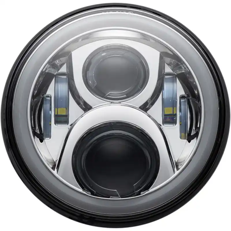Markenprodukt CUSTOM DYNAMICS - Scheinwerfer 7 LED HALO CHROM