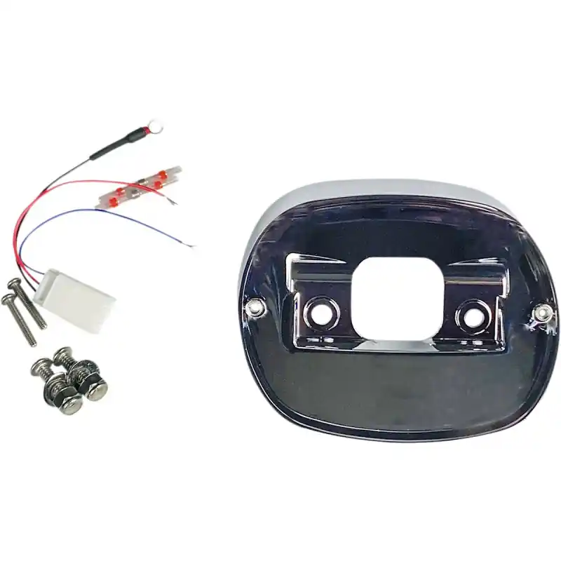 CUSTOM DYNAMICS - BASISPLATTE RÜCKLICHT CHROM Kostenfreie Lieferung