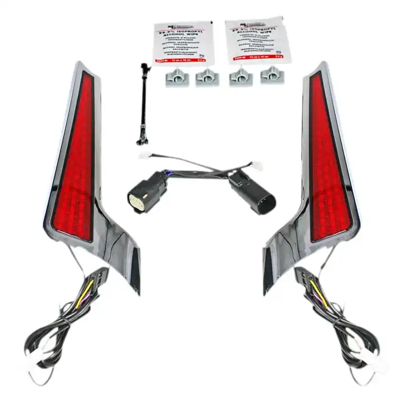 CUSTOM DYNAMICS - LICHT FASZIE 10-13CHROM/ROT Garantierte Lieferung