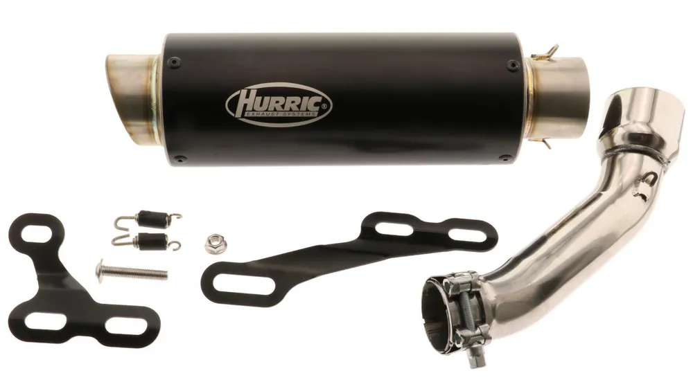 Slip-On Endschalldämpfer Hurric TEC ONE Black Line Sonderaktion