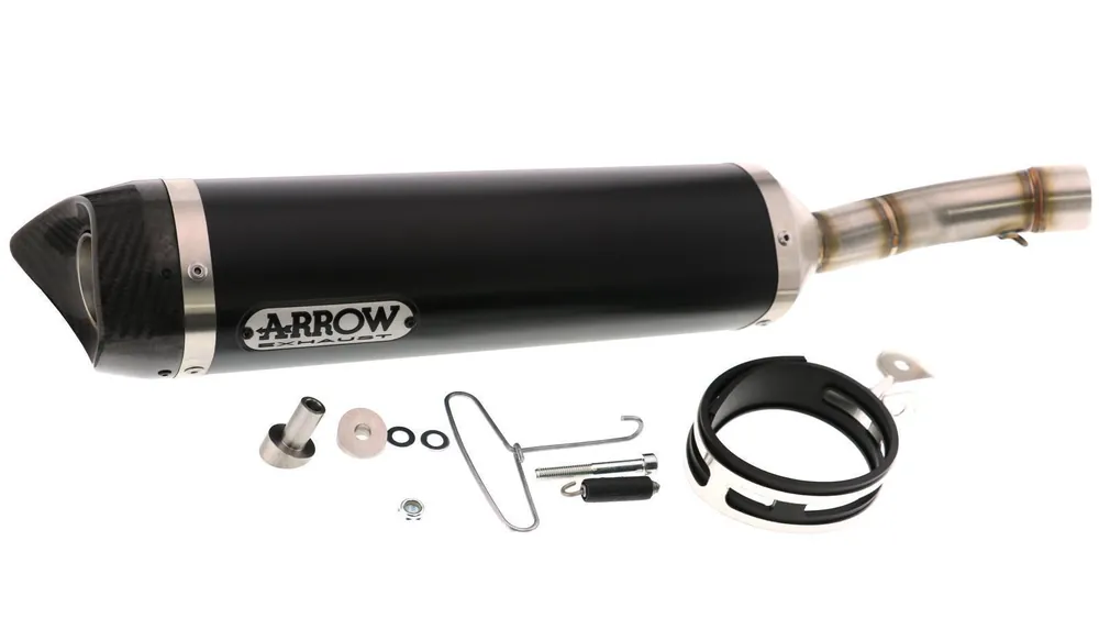 Auspuff- Endschalldämpfer Arrow Thunder Black Line Begrenztes Angebot