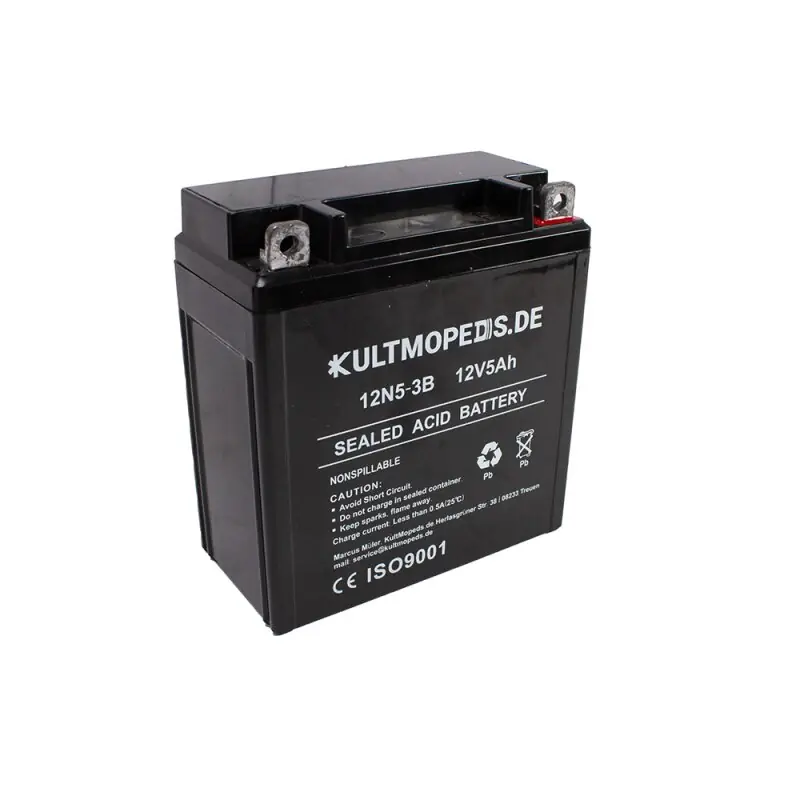 Online Kaufen Batterie Gel Akku 12V 5Ah für Simson S51 S50 S53 SR50 SR80 Vape auch MZ ES TS ETZ 125 150