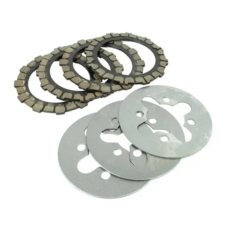 Satz 4 Kupplungsscheiben mit 3 Lamellen für Simson S50 KR51/1 Schwalbe Star Sperber Habicht Spatz SR4-1 SK - Scheiben Lamellen Regeneration Expressversand