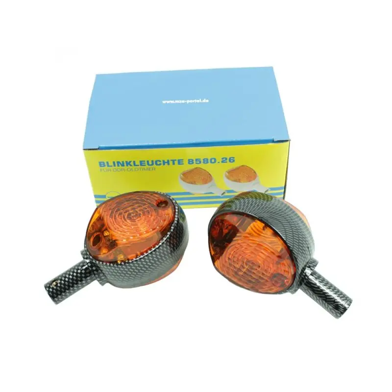 Schnäppchen Lenker Blinker Carbon Simson KR51 Schwalbe Star Sperber Habicht MZ ES 150 125 175 250 300 Ochsenaugen