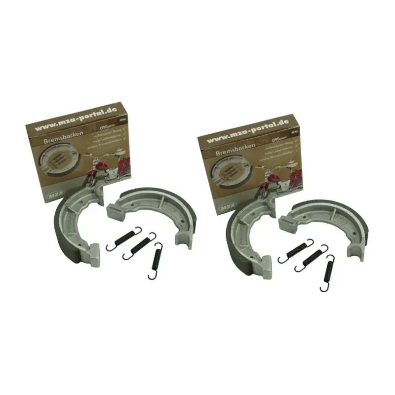 2 Paar Bremsbacken für beide Achsen, Bremsen Simson SR2 KR50 Trommelbremse Bremse Must-Have