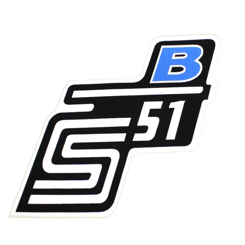 Neue Ware Aufkleber für Simson S51 B blau Seitendeckel Herz Deckel rechts links Kleber