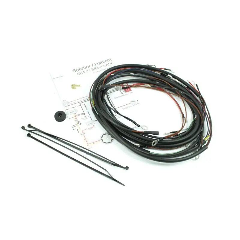 Simson Kabelbaum Schaltplan SR4-3 Sperber SR4-4 Habicht VAPE Zündung Nur Für Kurze Zeit