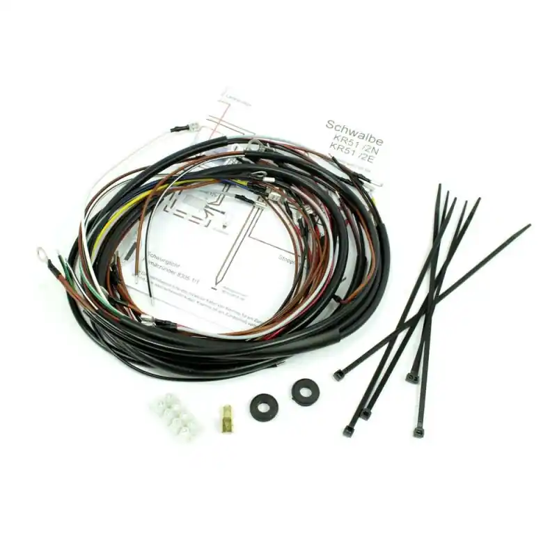 Top-Seller Simson KR51/2 E & N Schwalbe Kabelbaum Kabel Schaltplan Lichtmaschine Zündung
