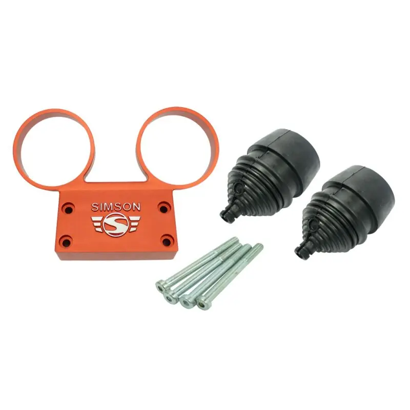 Tacho und DZM ArmaturenträgerOrange für Simson S51 S50 S53 S70mit Gummi Hüllen Sichere Zahlung