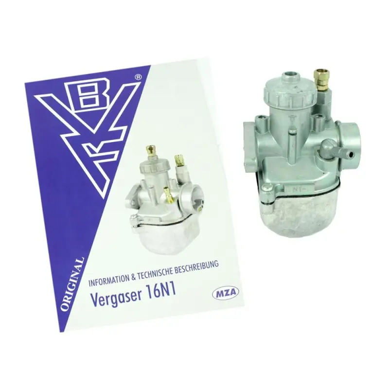 Neu Im Sortiment BVF Vergaser 16N1-12 SimsonKR51/2 Schwalbe komplett, einbaufertig für M5XX Motor Zinkguss