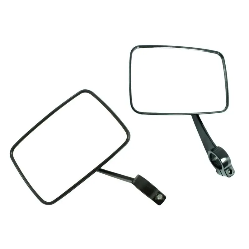 Markenprodukt Spiegel Rückspiegel eckig, schwarz für MZ TS 125 150 250 ES 125 175 300 rechts links für Simson KR51 Schwalbe Habicht Sperber Star