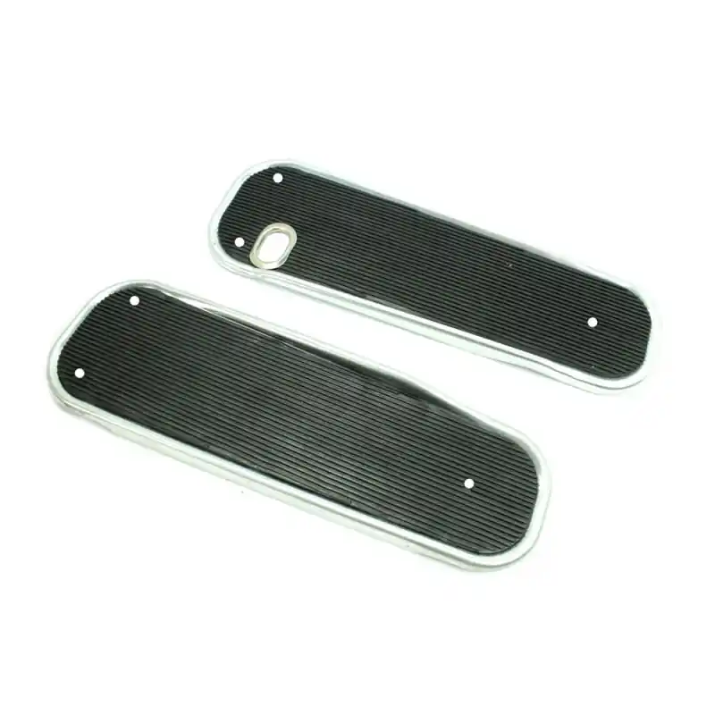 Trittbretter Trittblech Fußrasten für Simson Schwalbe KR51/1 KR51/2 li+re KR50 schwarz Alu Kostenloser Versand