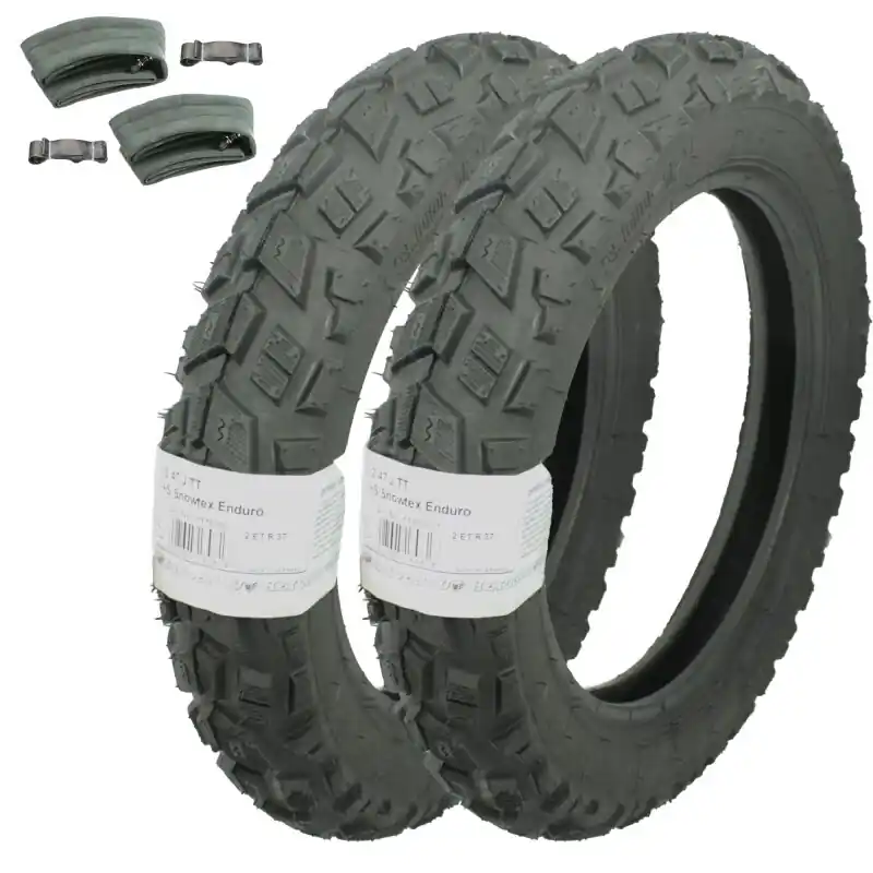 2 Winterreifen Schlauch für Simson SR50 SR80 Roller Heidenau K57 M+S 3,00x12 Allwetterreifen Preis Gesenkt