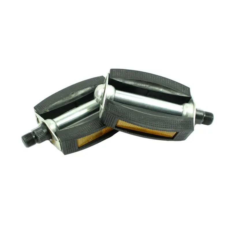 Pedalen Paar abgerundet mit Strahler für Simson SR2 SL1 SR1 SR2E SR4-1 Spatz DDR Fahrrad Möve Diamant Reflektor schwarz auch Kostenfreie Lieferung