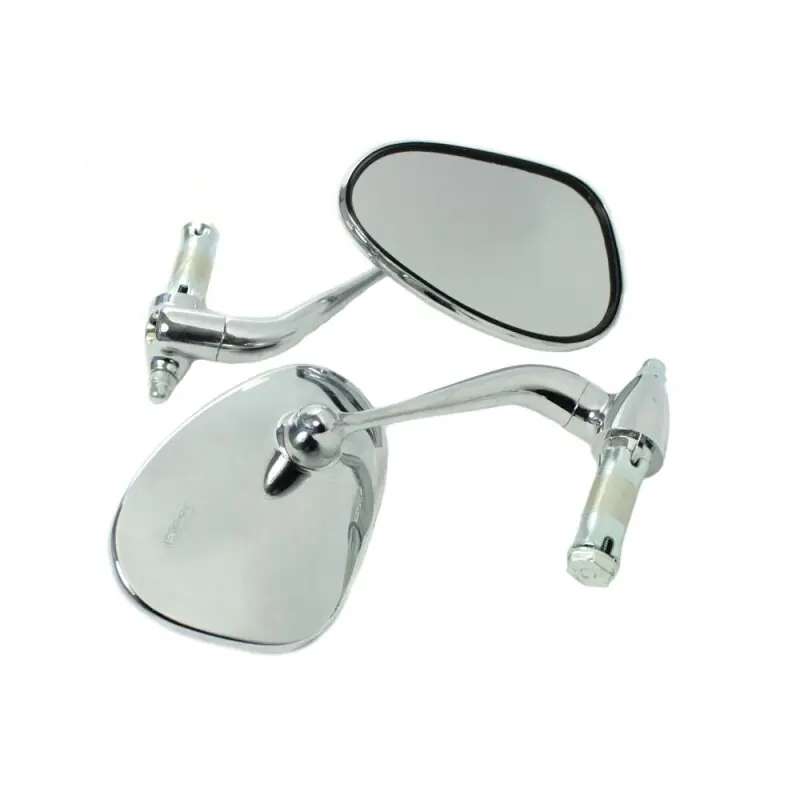 Zertifiziert Paar rechts links Rückspiegel Spiegel für Simson AWO SR1 SR2 E KR50 MZ TS ES RT R35 BK350 chrom