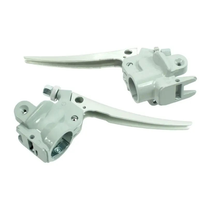 ALU Lenker Armaturen KR51 Schwalbe Star Habicht Sperber grau Aluhebel Klemmstücke Lagermuffen Griffe Nur Heute