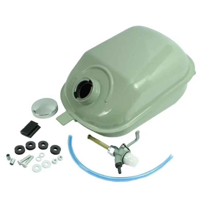 Geprüft Tank Kraftstoffbehälter für Simson KR51 Schwalbe KR50 + EHR Benzinhahn Sieb Schrauben Lagergummi