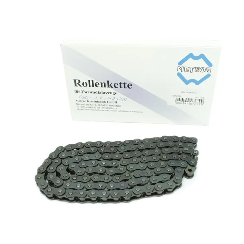 Meteor Kette 112 Glieder Simson S50 KR51/2 Schwalbe Duo 4/2 SR4-1 Spatz Rollenkette Rabatt