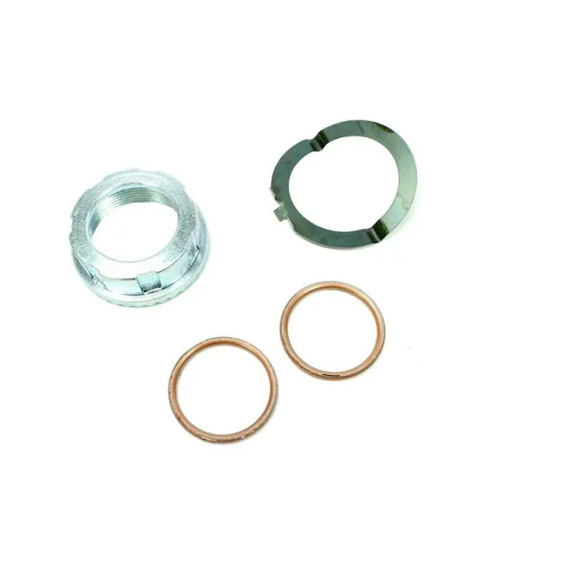 Krümmermutter + Sicherungsblech + 2 Dichtungen Auspuff Befestigung für Simson S51 S50 S70 S53 KR51 Schwalbe Star Sperber Habicht Duo Neuheit