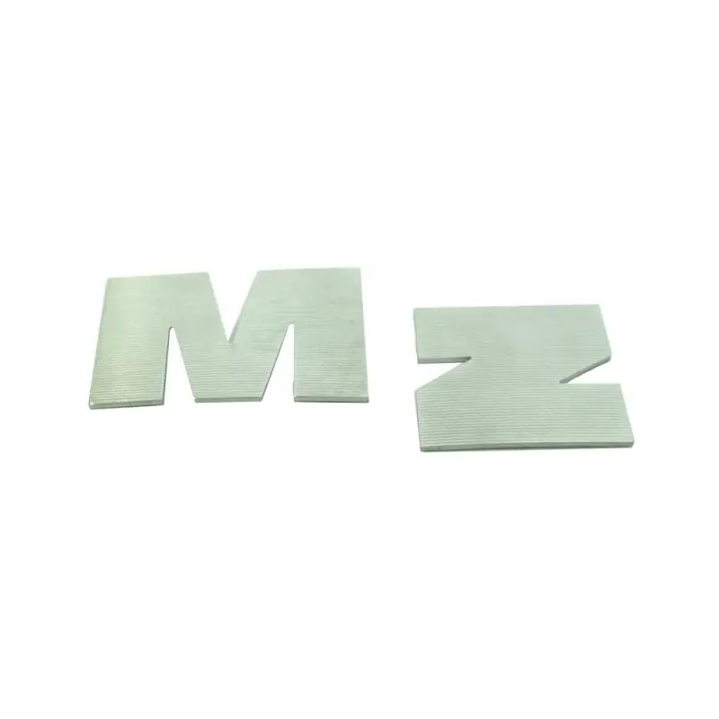 Must-Have Buchstaben Logo MZ ALU silber für Tank ETZ125 150 250 251