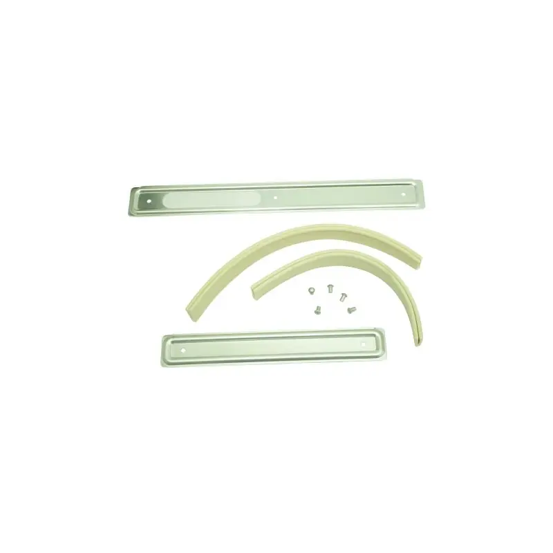 Online Kaufen Alu Scheuerleiste Motorhaube mit Keder Gummi beige elfenbein für Simson KR51 Schwalbe (KR50)