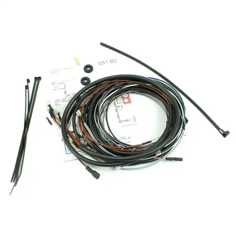 Simson S51 B2 Kabelbaum Kabel Schaltplan Elektronik Zündung Lichtmaschine 6V S70 E-Zündung Bestseller