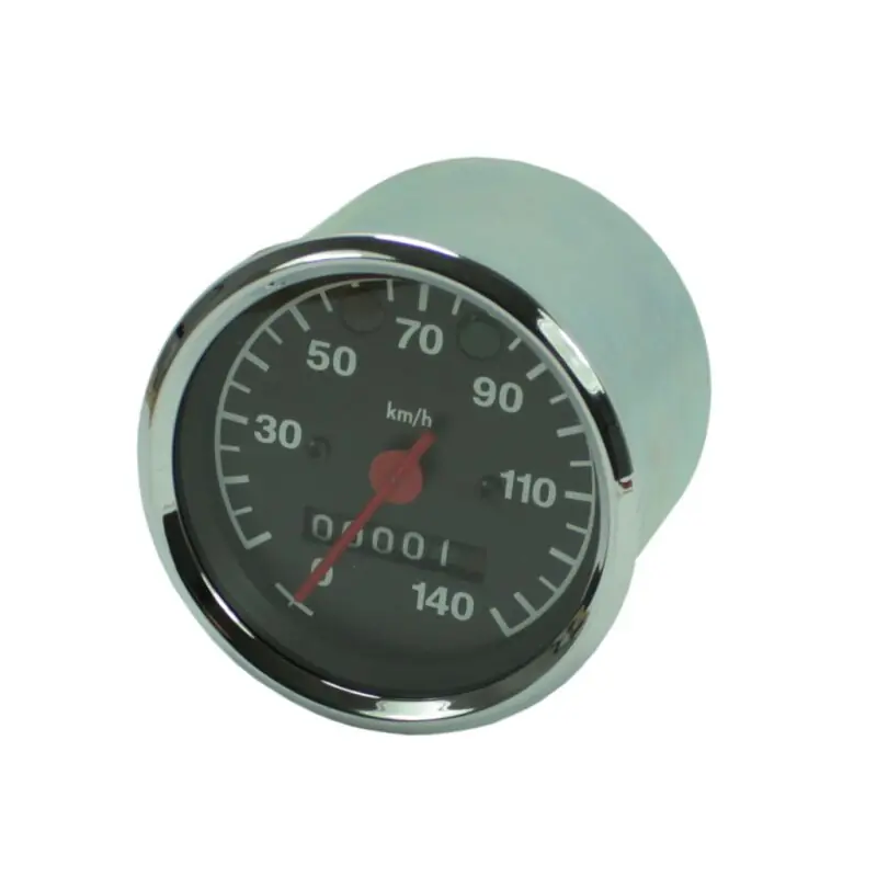 Sofort Bestellen 140 kmh Tacho Tachometer MZ TS125 TS150 TS250 MMB Chrom Armatur 80mm Leuchte rot und grün