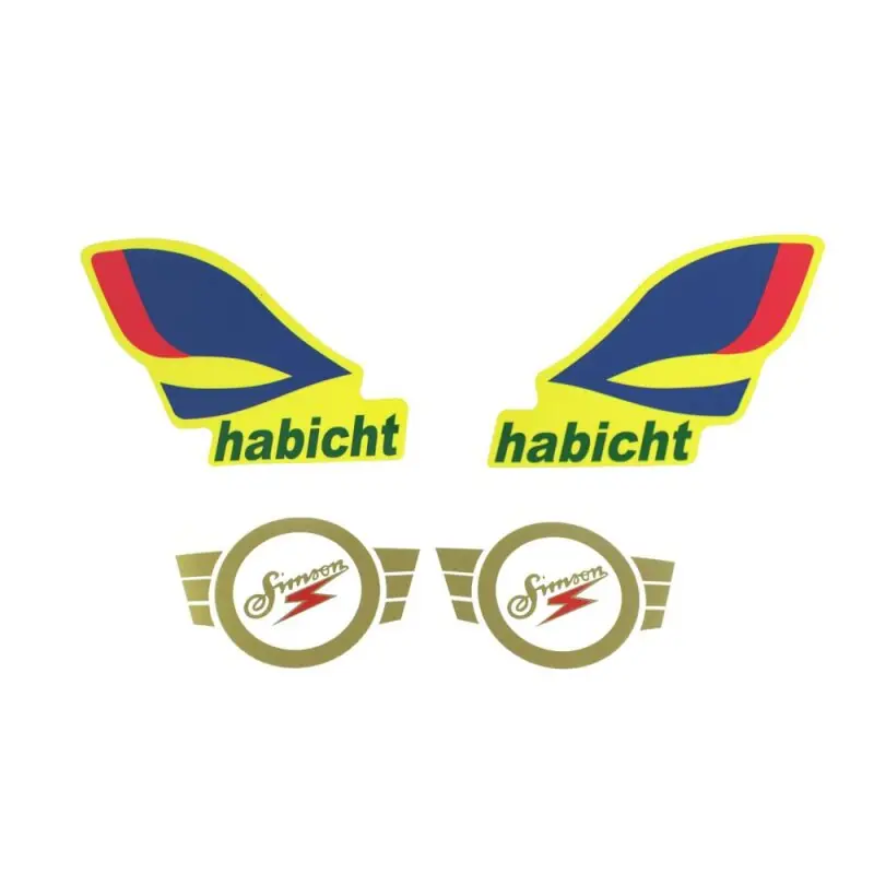 Sale Aufkleber für Simson SR4-4 Habicht Tank Rahmen Klebefolie Logo Kleber Sticker Emblem