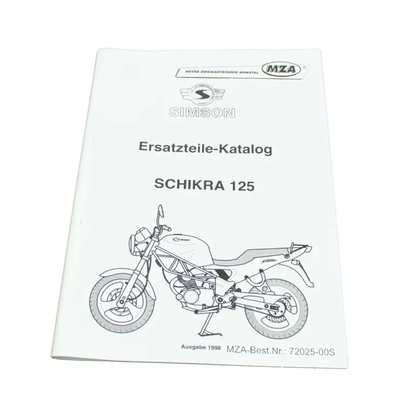 Simson Buch Ersatzteilliste Handbuch Schikra MS125 Teileliste ETK Katalog Teileliste Solange Der Vorrat Reicht