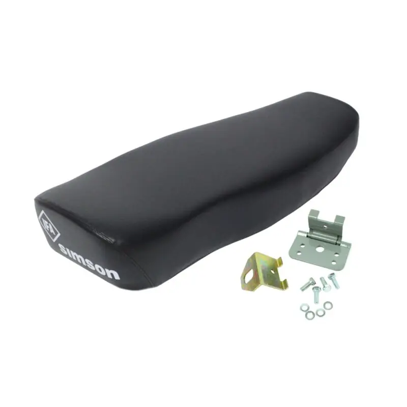 Sitzbank Set für Simson KR51 Schwalbe glatt mit Winkel + Scharnier Markenware